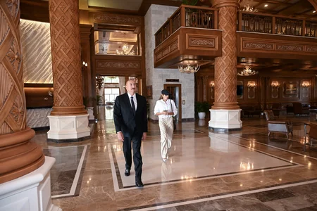 İlham Əliyev Şamaxıda Pirqulu Park hotelinin açılışını edib - YENİLƏNİB