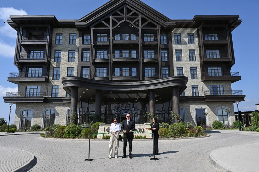President Ilham Aliyev attends inauguration of Meysari Grand Hotel & SPA complex in Shamakhi - UPDATED