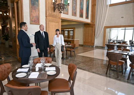 İlham Əliyev Şamaxıda Meysari Grand Hotel & SPA kompleksinin açılışını edib - YENİLƏNİB