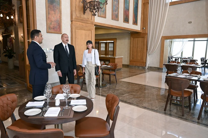 İlham Əliyev Şamaxıda Pirqulu Park hotelinin açılışını edib - YENİLƏNİB