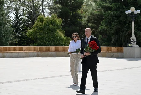 İlham Əliyev və Mehriban Əliyeva Şamaxıya səfər ediblər