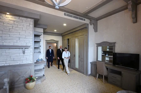 İlham Əliyev Şamaxıda Pirqulu Park hotelinin açılışını edib - YENİLƏNİB