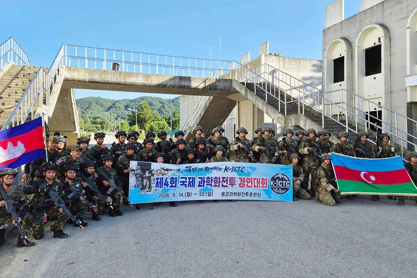 Azərbaycanın hərbi qulluqçuları Koreyada keçirilən beynəlxalq müsabiqədə iştirak edib