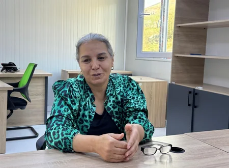 Bahar Muradova Kǝlbəcǝrdə vətəndaşları qəbul edib