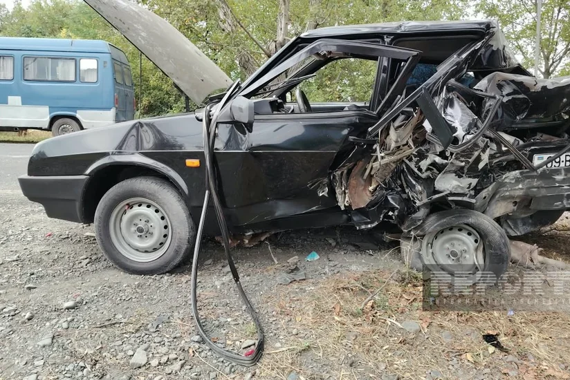 Qaxda ağır yol qəzasında dörd nəfər yaralanıb