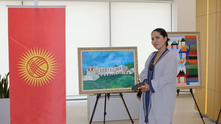 Xankəndidə türkdilli ölkələrin qadın rəssamlarının incəsənət simpoziumu və sərgisi keçirilib