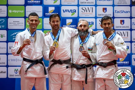Azərbaycanın daha üç cüdoçusu veteranlar arasında medal qazanıb