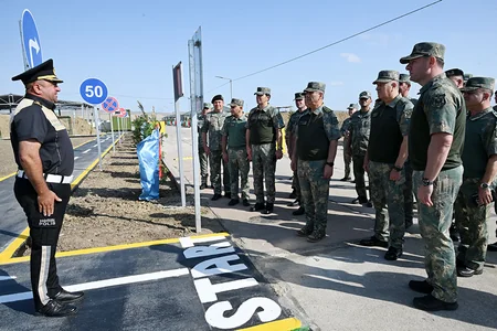 Zakir Hasanov observes combat readiness of military police