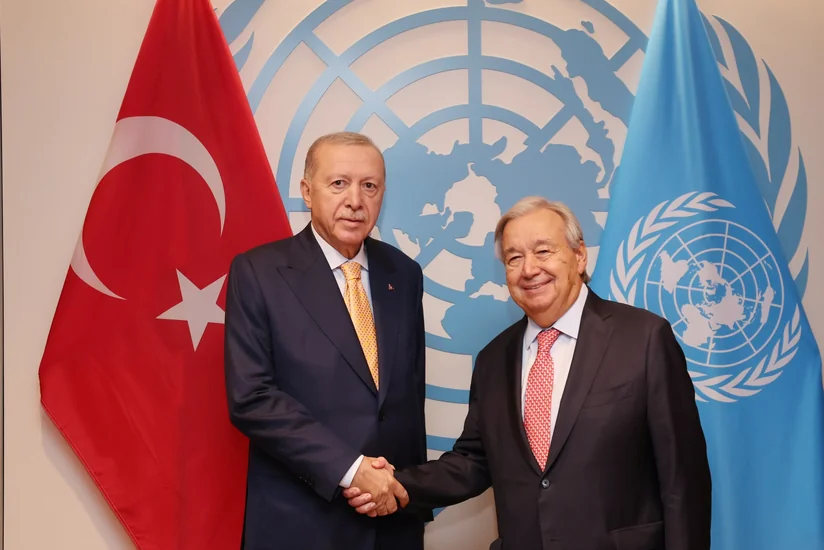 Ərdoğan ilə Quterreş qlobal məsələlər ətrafında fikir mübadiləsi aparıblar
