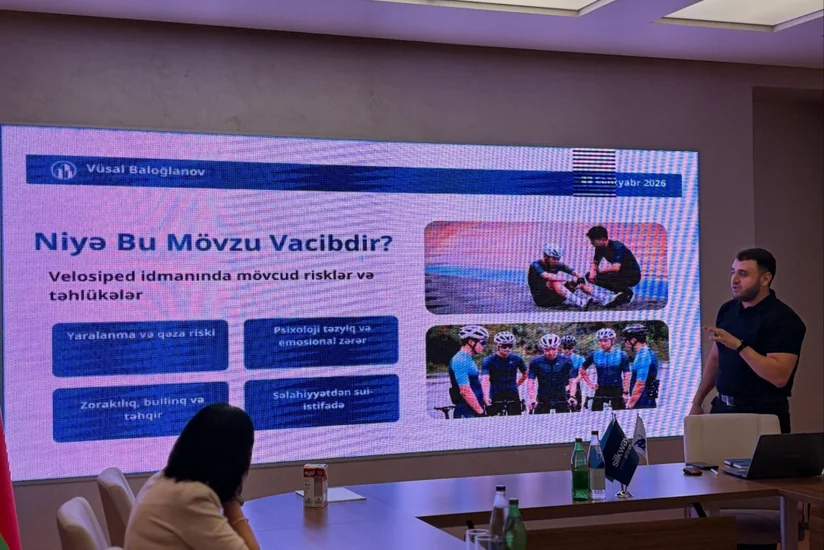 Respublika Velotrekində məşqçilər üçün Təhlükəsiz idman mövzusunda təlim keçirilib
