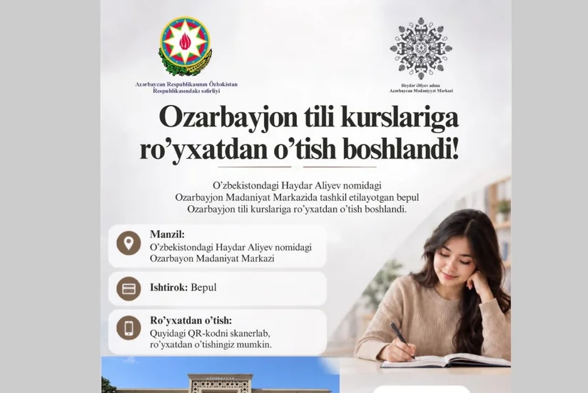 Free Azerbaijani language courses to resume in Uzbekistan