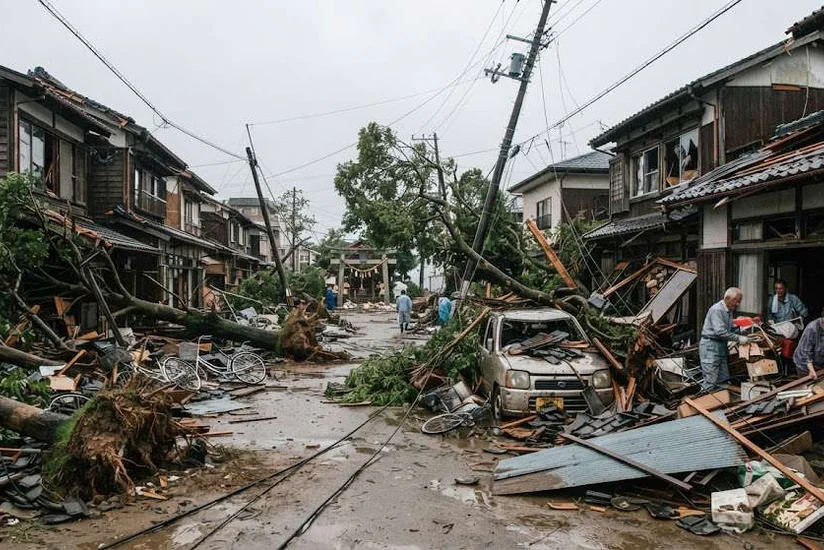 Nearly 17,000 homes remain without power near Tokyo due to Typhoon Dujuan