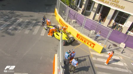 Two drivers retire early from Formula 2 practice in Baku