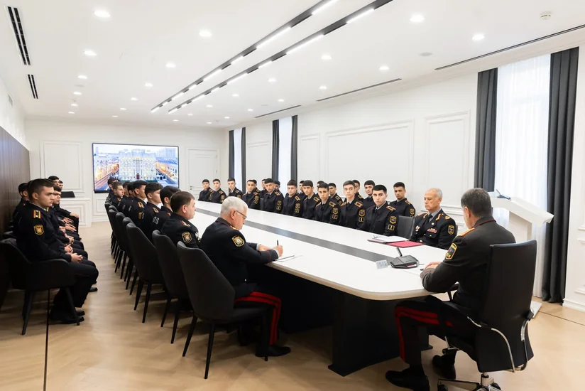 Vilayət Eyvazov xarici dövlətlərin polis akademiyalarına ezam olunacaq kursantları qəbul edib