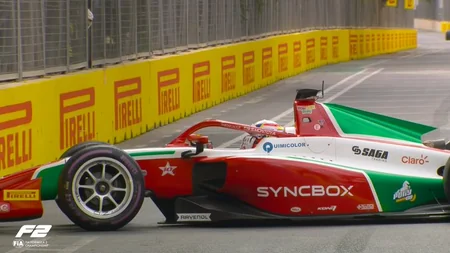 Formula 2: Azərbaycan Qran-prisində kütləvi qəza olub, yarışda fasilə yaranıb - YENİLƏNİB