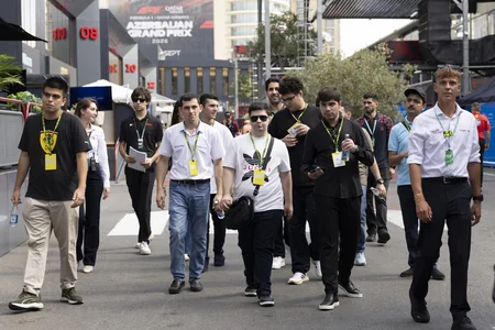 Special paddock tour organized for youth with autism at 10th Azerbaijan Grand Prix
