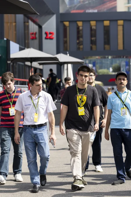 Special paddock tour organized for youth with autism at 10th Azerbaijan Grand Prix