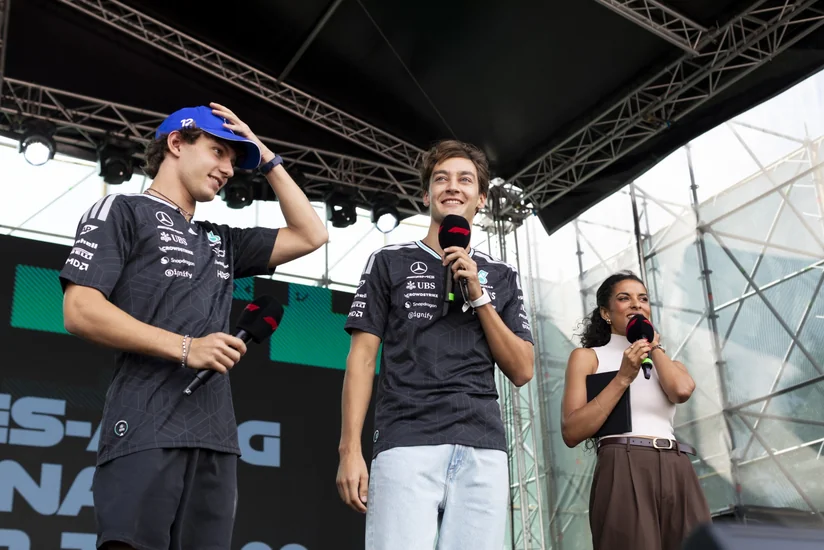 Formula 1 pilotları Bakıda azarkeşlərlə görüşüb