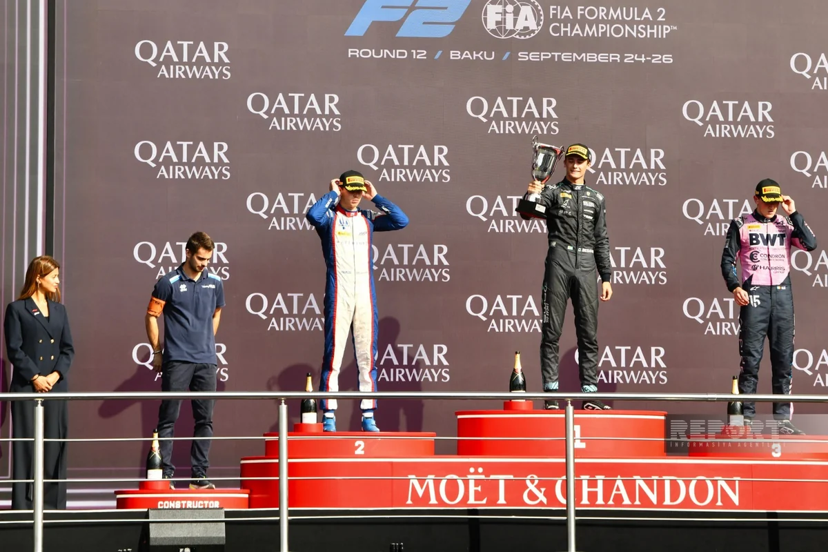 Formula 2 üzrə Azərbaycan Qran-prisində sprint yarışının qalibi mükafatlandırılıb