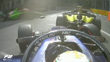 Formula 2: Azərbaycan Qran-prisində kütləvi qəza olub, yarışda fasilə yaranıb - YENİLƏNİB