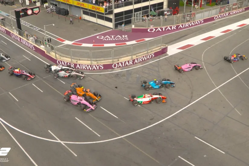 Bakıda keçirilən Formula 2 üzrə Azərbaycan Qran-prisində kütləvi qəza olub - YENİLƏNİB-2