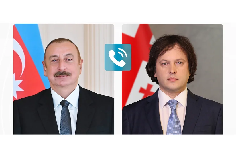 İlham Əliyev ad günü münasibətilə İrakli Kobaxidzeyə zəng edib
