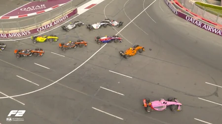 Bakıda keçirilən Formula 2 üzrə Azərbaycan Qran-prisində kütləvi qəza olub - YENİLƏNİB-2