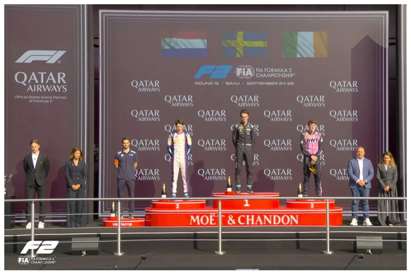 Formula 2 üzrə Azərbaycan Qran-prisində sprint yarışının qalibi mükafatlandırılıb