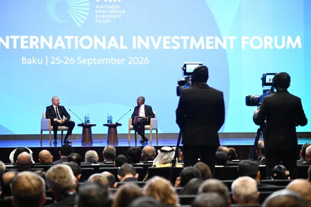 İlham Əliyev II Azərbaycan Beynəlxalq İnvestisiya Forumu çərçivəsində keçirilən tədbirdə iştirak edib - YENİLƏNİB