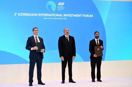 II Azərbaycan Beynəlxalq İnvestisiya Forumunda sənədlər mübadilə edilib