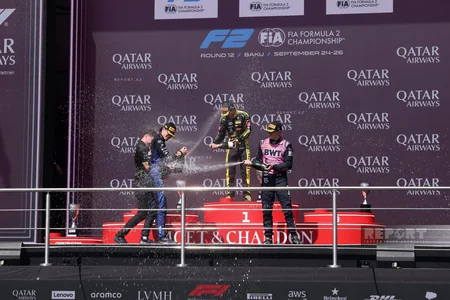 Winner of second Formula 2 feature race in Azerbaijan Grand Prix awarded
