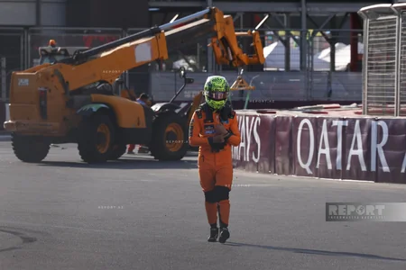 Formula 1: Maklarenin pilotu Lando Norris qəza törədərək mübarizəni dayandırıb - YENİLƏNİB