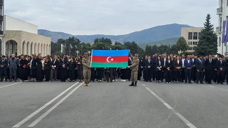 Xankəndidə Anım Günü ilə bağlı Zəfər parkı ziyarət olunub - YENİLƏNİB