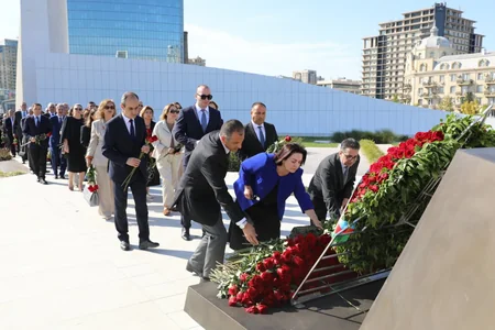 Səhiyyə Nazirliyinin rəhbərliyi Zəfər parkını ziyarət edib