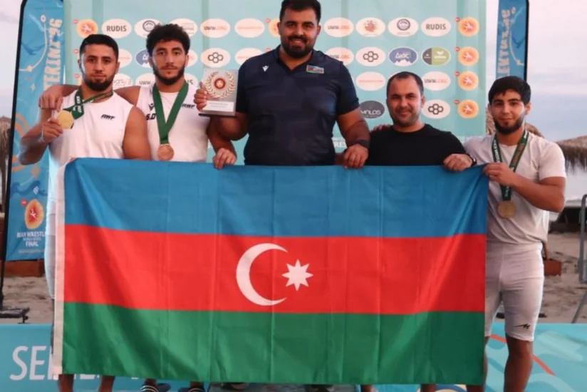 Azərbaycan millisi çimərlik güləşi üzrə Dünya Seriyasında birinci olub