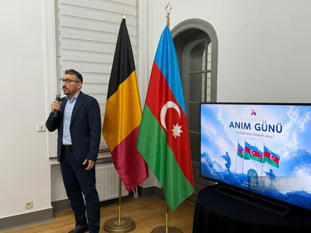 Brüsseldə Anım Günü ilə bağlı tədbir keçirilib