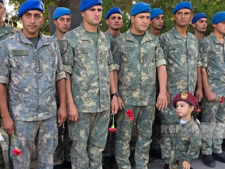 Naxçıvanda Vətən müharibəsi şəhidlərinin məzarları ziyarət olunur