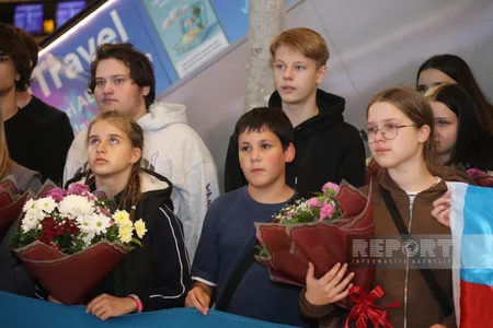 Azerbaijan brings 30 more Ukrainian children for rehabilitation