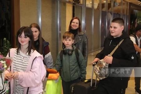 Azerbaijan brings 30 more Ukrainian children for rehabilitation