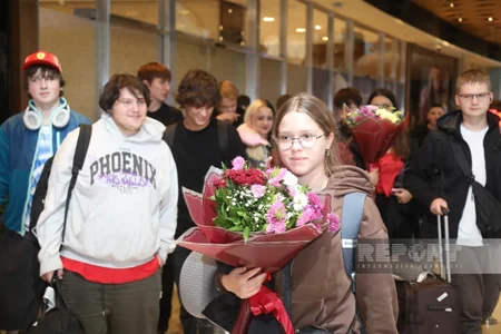 Azerbaijan brings 30 more Ukrainian children for rehabilitation