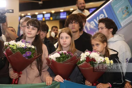 Azerbaijan brings 30 more Ukrainian children for rehabilitation