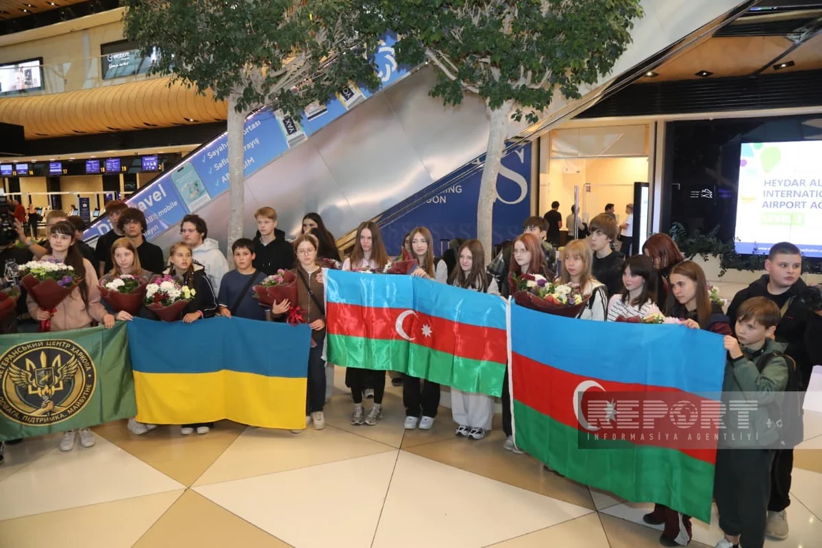Azerbaijan brings 30 more Ukrainian children for rehabilitation