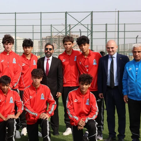 FIFA prezidenti Canni İnfantino Bakıda Azərbaycanın U-15 millisi ilə görüşməsi barədə paylaşım edib