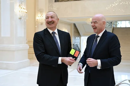 İlham Əliyev FIFA-nın prezidentini qəbul edib
