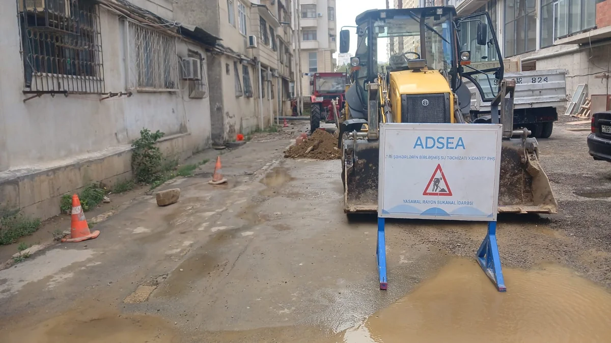 Yasamal rayonunda içməli su xəttində qəza baş verib