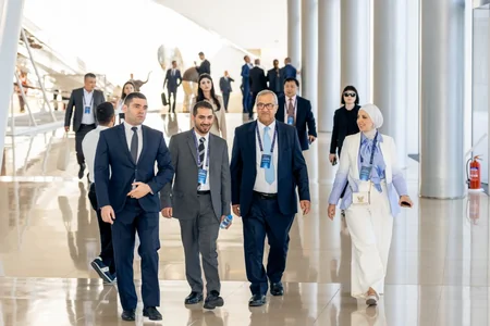 AQEM Media Forumunun iştirakçıları Heydər Əliyev Mərkəzi ilə tanış olublar