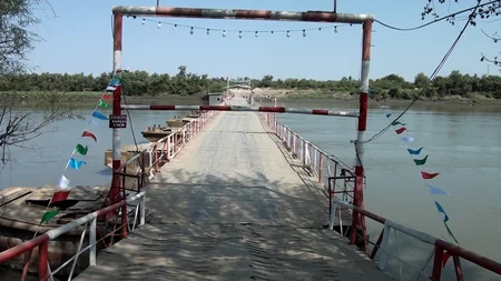 Sabirabadda panton körpünün üzərində hərəkət bərpa olunub