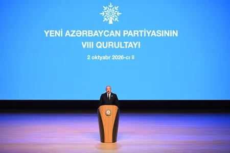 YAP-ın VIII Qurultayı keçirilib, İlham Əliyev çıxış edib - YENİLƏNİB-2
