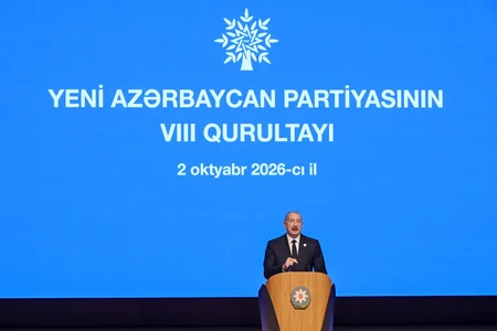 YAP-ın VIII Qurultayı keçirilib, İlham Əliyev çıxış edib - YENİLƏNİB-2