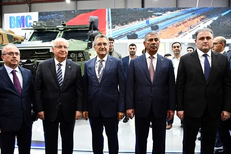 Azerbaijani, Turkish Defense Ministers visit ADEX 2026